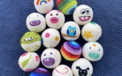 Needle Felted Dryer Balls