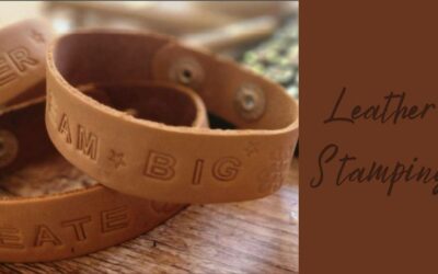 Leather Stamping:  Bracelet & Keychain